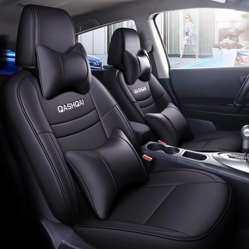 NT Custom Leather Sports Seat Cover for Nissan Qashqai - All-Season Cushion Pad