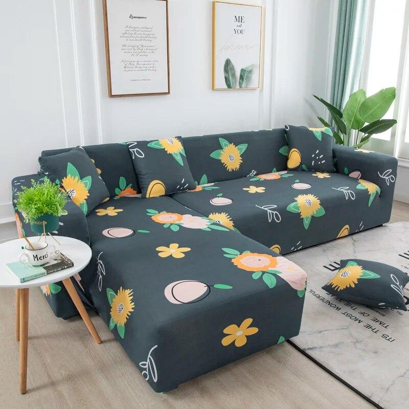 Elastic Sofa Slipcovers Sofa Covers for Living Room Housse Canape 1/2/3/4 Seat Couch Cover Stretch Sectional Furniture Protector