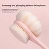2-in-1 Long Handle Soft Fur Double-sided Back Shower Brush