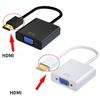 0.25MDigital To Analog Video Audio Converter Cable VGA Connector HDMI-compatibl To VGA Adapter for Xbox 360 PS4 PC Laptop TV Box