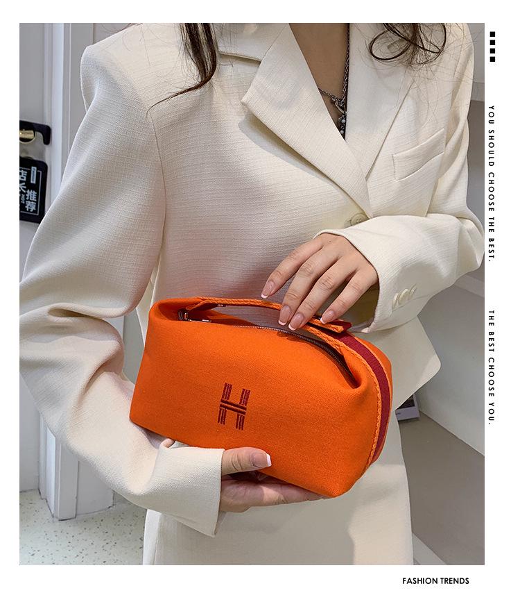 2022 Korean-Inspired Large Canvas Makeup and Toiletry Travel Bag