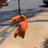 1PC Roast Duck Funny Color Change for Bags UV Duck Car Pendant Resin Keyring Keychian
