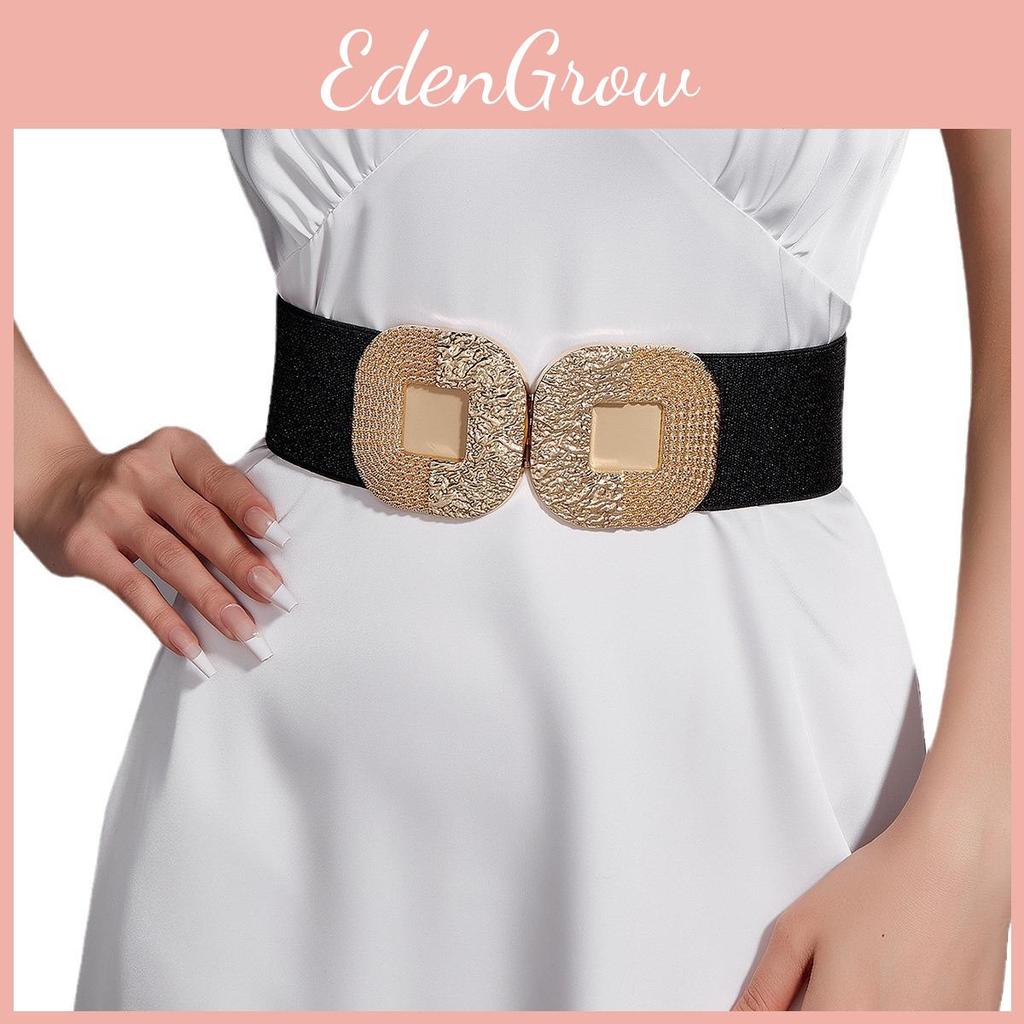 Stil Breiter Ledergürtel für Damen mit verstellbarer Metallhaken-Schnalle für Mantel und Kleid