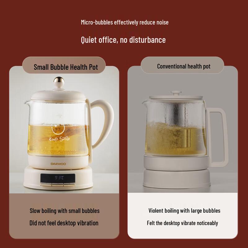 DAEWOO YS11 1.5L Multi-function Glass Health & Tea Pot CN plug (adapter included)