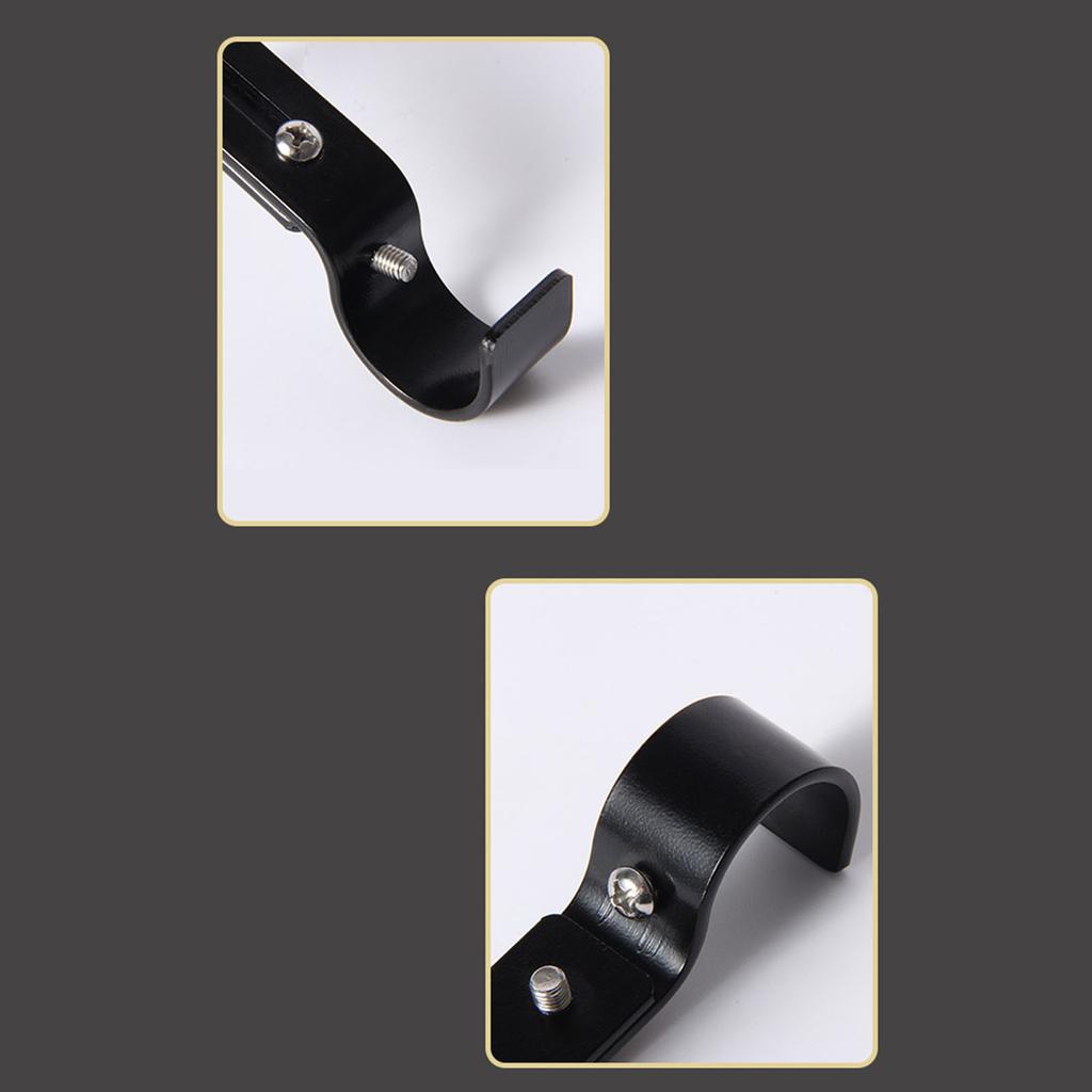 Regulowany uchwyt na karnisz, wytrzymałe uchwyty na karnisze 4 sztuki, haki na karnisze, wieszaki na ścianę, przedłużacz uchwytu na zasłony