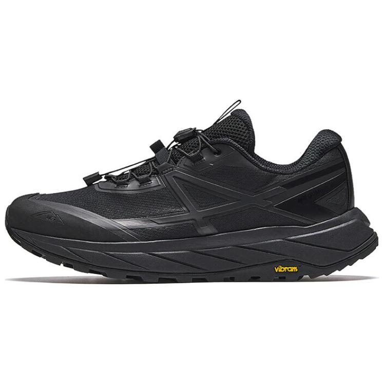 New Anta Walker Cushioned Slip-Resistant Abrasion-Resistant Low-Top Trekking Shoes Men's Basic Black 112446645A-2