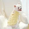 Winter Dog Clothing Small Breed Thermal Fleece Vest Jacquard Heart Pattern Sleeveless Pet Apparel Puppy Kitten Cold Weather Wear Lightweight Warm Coat