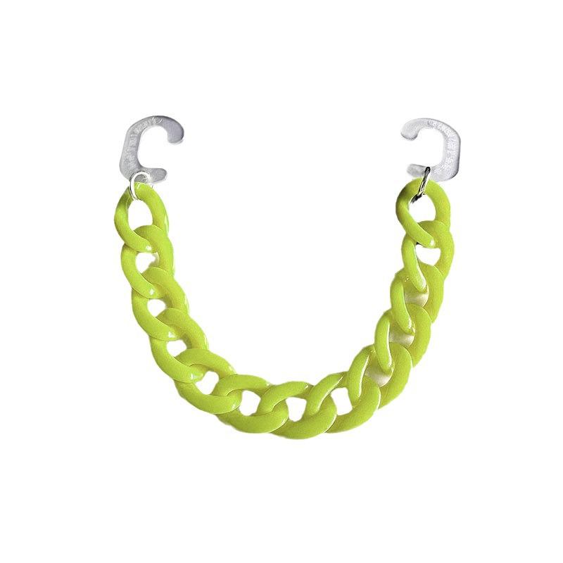 Candy Color Acrylic Shoe Chain: Detachable Clog Accessories for Dopamine Outfits