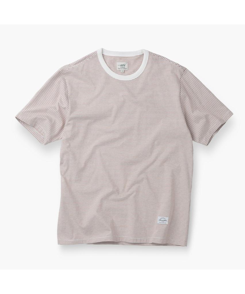 Henlikoteun Multi-Stripe Short Sleeve T-Shirt Aytam26701Orx