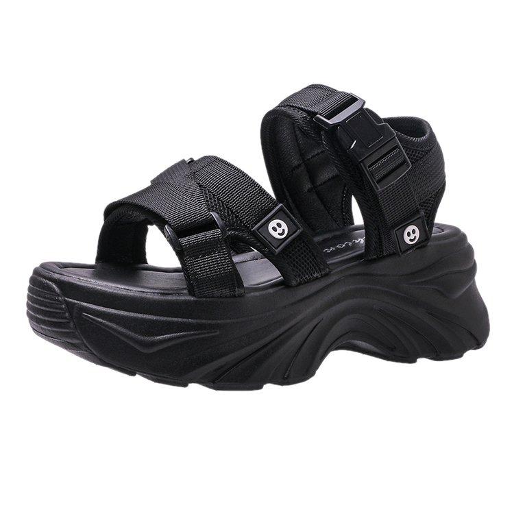 Módní trend 2024 Nové dámské sandály Letní pohodlné vysoké podpatky dámské sandály na platformě s otevřenou špičkou, protiskluzové boty s měkkým dnem pro matky