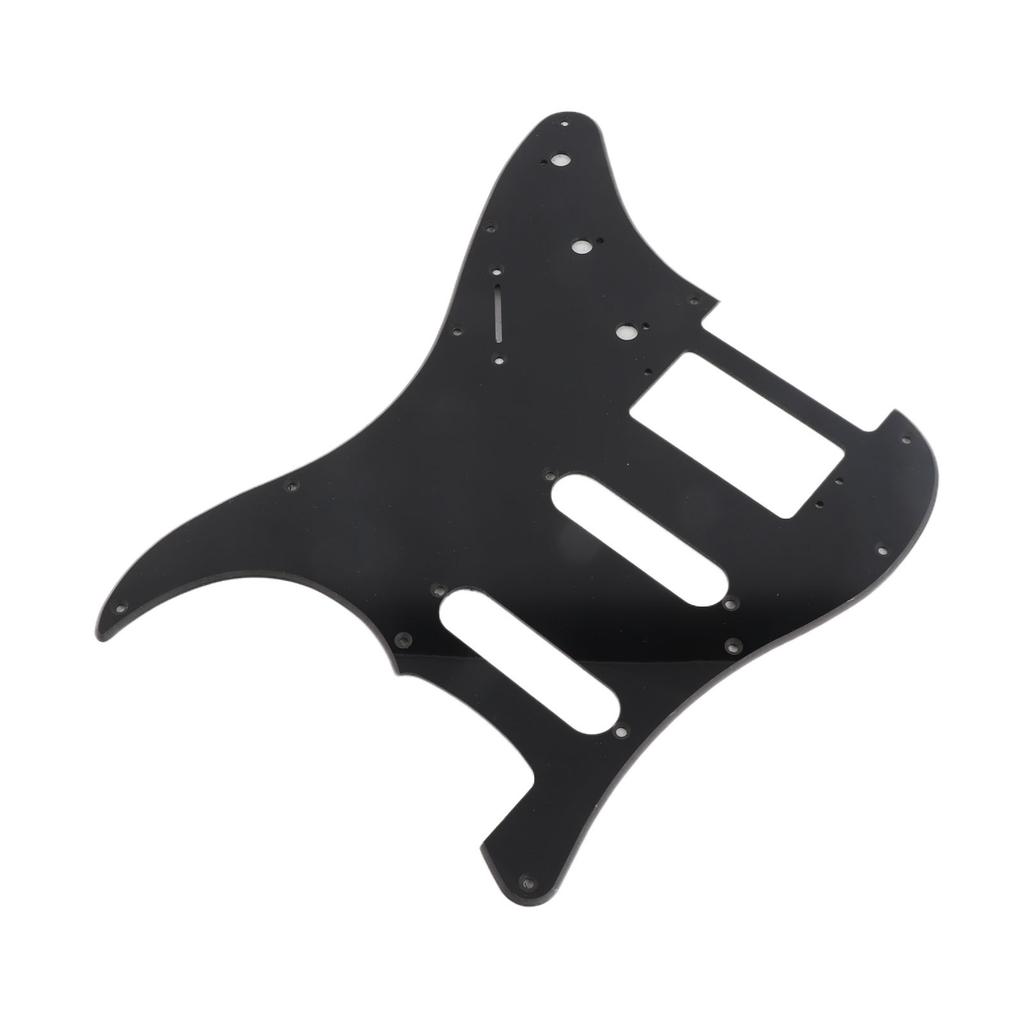 Electric Guitar Pickguard PVC Plastic Guard Scratch Board Front Plate Panel Cover Instrument Accessories 1 Layer Black