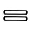 Gloss Black Interior Door Air Outlet Vent 2PCS Trim For Ford Mustang 2015-