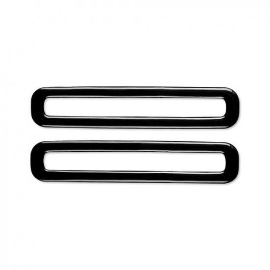 Gloss Black Interior Door Air Outlet Vent 2PCS Trim For Ford Mustang 2015-