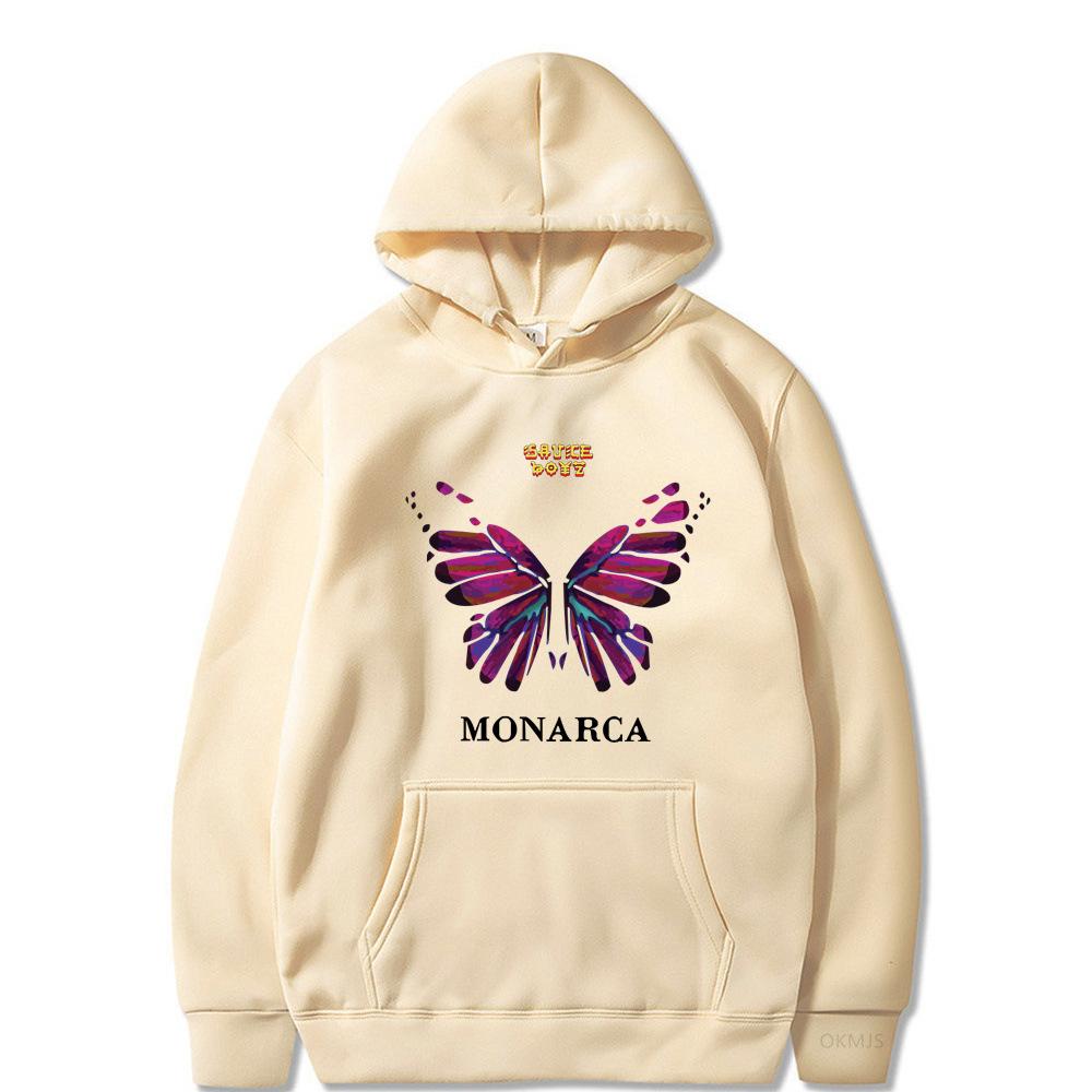 Eladio Carrion Sauce Boyz Monarca Funko Pop Anime Hoodies  Unisex Cool Casual Streetwear Y2K Street Fashion Pullover Clothing