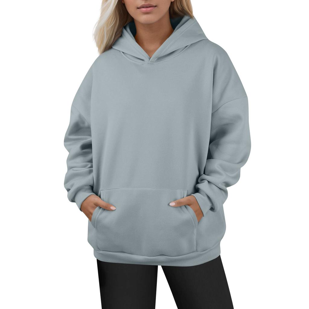 Damenmode Täglich Vielseitig Lässig Rundhals-Sweatshirts Langarm Farb-Oberteil Sweatshirts