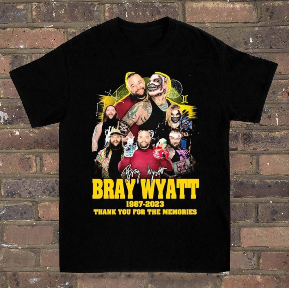 

Rare Bray Wyatt 1987 2023 Thank You For The Memories Signatures Shirt Unisex T-Shirt XXXXL