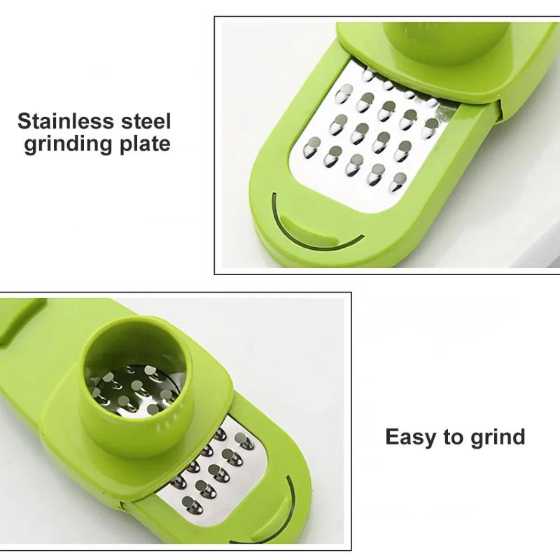 Multifunction Garlic Press Mini Ginger Grinding Grater Slicer Cutter Kitchen Accessories
