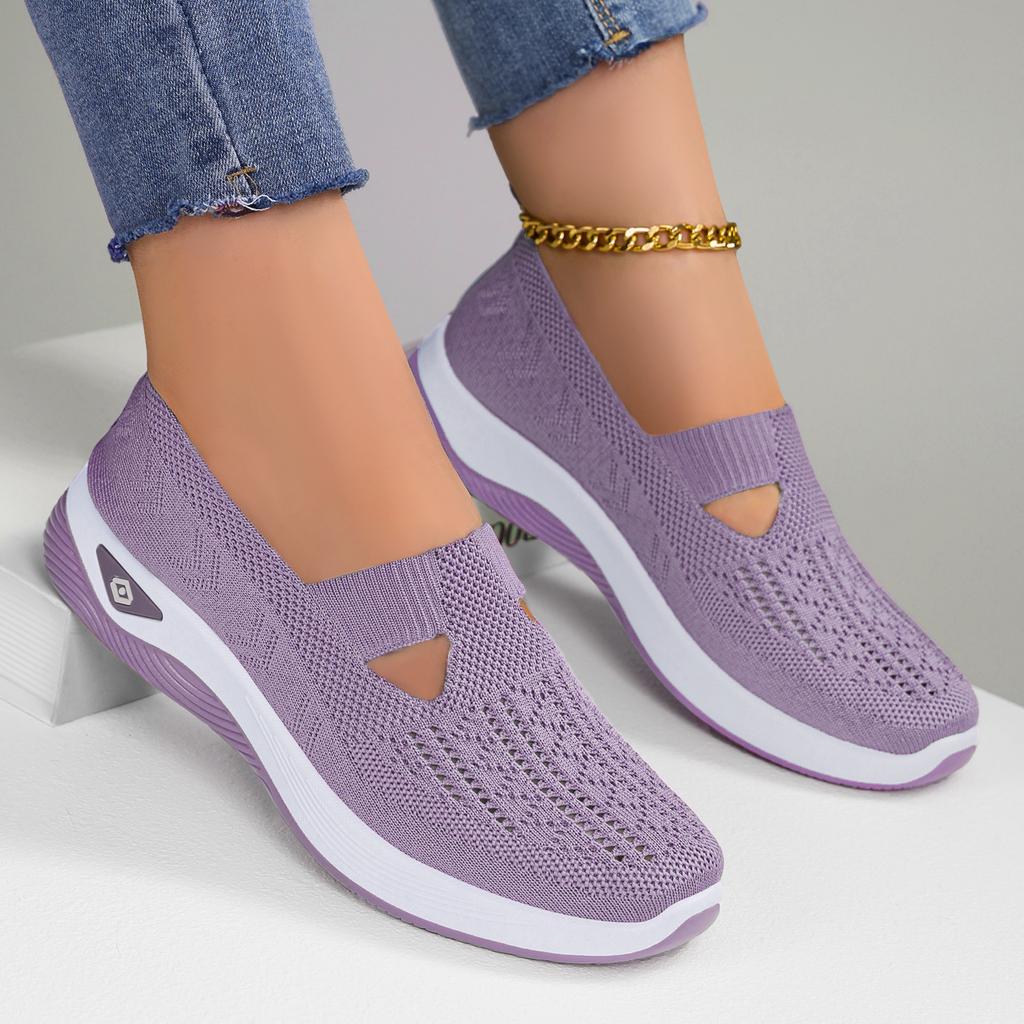 Fashion 2026 Women's Sneakers Breathable Slip On Walking Shoes Mesh Low Top Womens Vulcanized Shoes Soft Sole Lightweight Women Shoes