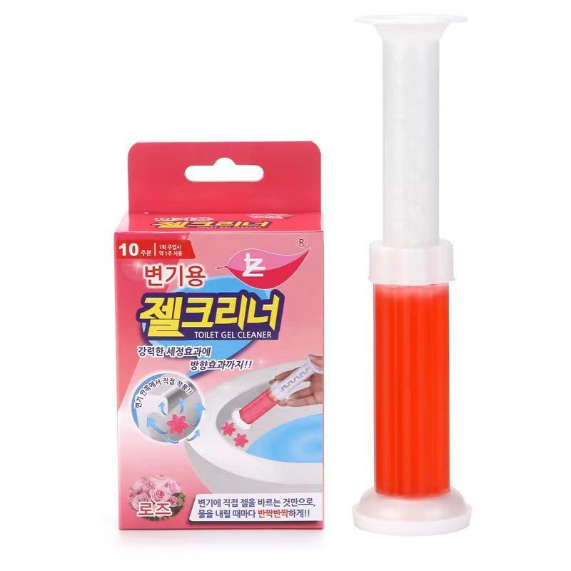 

Blue Bubble Long-Lasting Floral Toilet Bowl Cleaner Gel: Deodorizes and Freshens