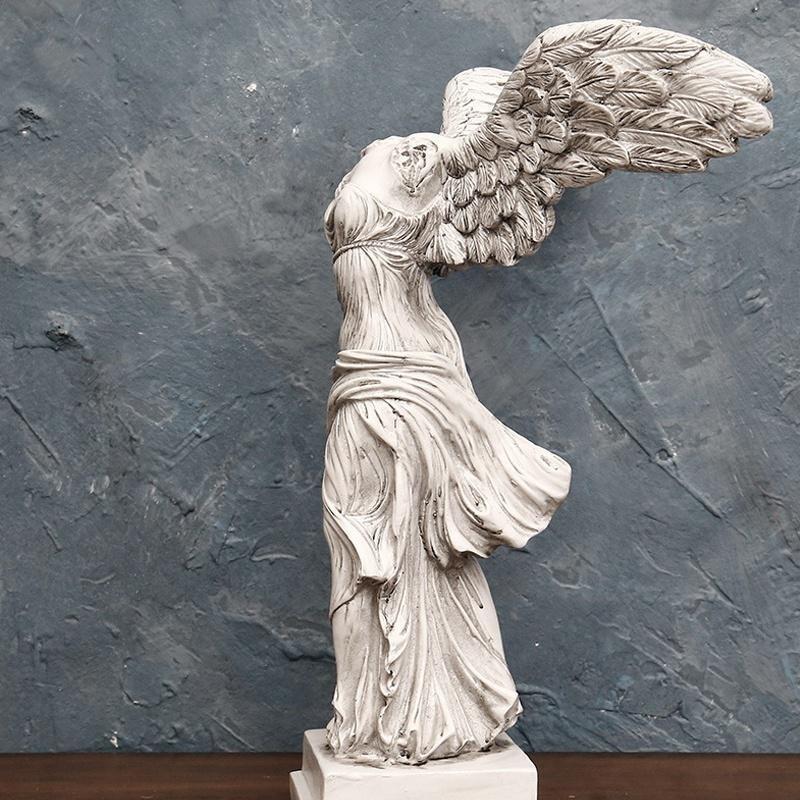 Statue der Siegesgöttin, feines kreatives Dekor, besondere Kunstskulptur, Heimdekoration, Statue, Dekoration, Kunstharz, Kunsthandwerk, modernes Wohnzimmer, Ornament, Geschenke