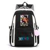 One Piece Anime Super Novice Luffy Printed Canvas School Backpack Teens High Capacity Travel Bag