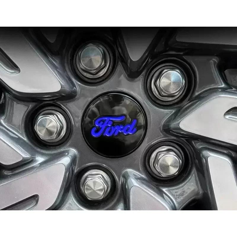 Autoaufkleber Ford 2025 Heißes Auto-Emblem für Ford Focus Edge Explorer Escape Escape ST Kuga Mondeo Taurus Äquator Lenkradaufkleber