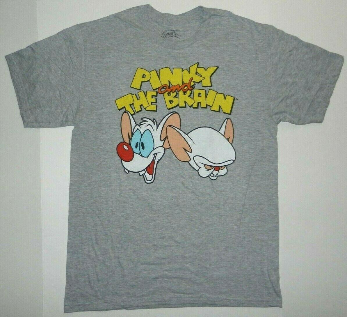 

26 Pinky and the Brain Retro Cartoon logo T Shirt New Unisex T-Shirt XXL