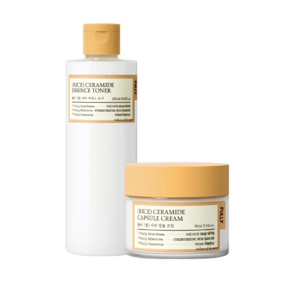 [Rice Ceramide] Nourishing & Moisturizing Basic 2-Piece Set (Toner & Cream)