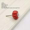 Color Ceramic Through Hole Pumpkin Handle Knobs Light Luxury Modern Minimalist Drawer Cabinet Wardrobe Cartoon Art Handle Knobs