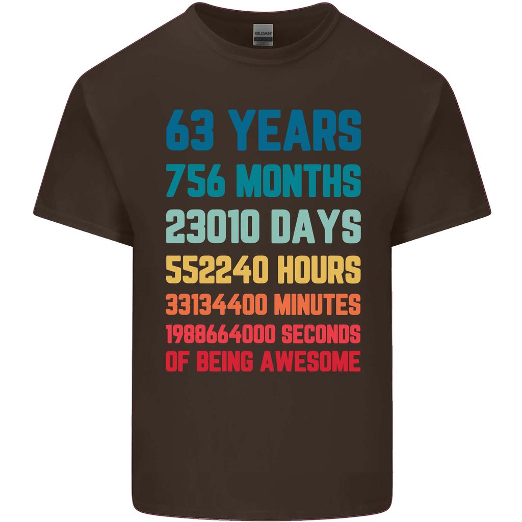 63rd Birthday 63 Year Old Unisexs Light Cotton TShirt