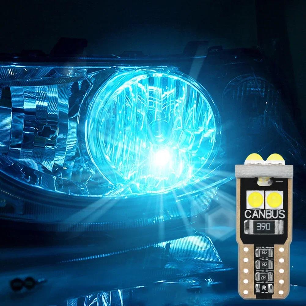 1PC W5W 194 168 T10 6SMD 3030 Canbus LED Bulbs 12V For Car License Plate Light Interior Dome lights Reading Lamp 6000K White Red Bulbs 7