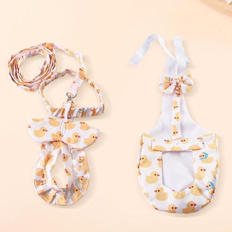 Cute Cartoon Adjustable Pet Goose Chicken Duck Diapers Kawaii Traction Chest Strap Rope Goose Breast Strap Outdoor Pet Supplies