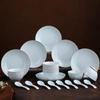 SAMLNG·DY Ru Porcelain Hand-Painted 22-Piece Dinnerware Set