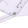 3Pcs Transprent 180 Degree Multi-Ruler Angle Ruler Spinal Ruler Protractor Finger Goniometer