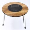 Folding Outdoor Tea & BBQ Table with Fire Pit