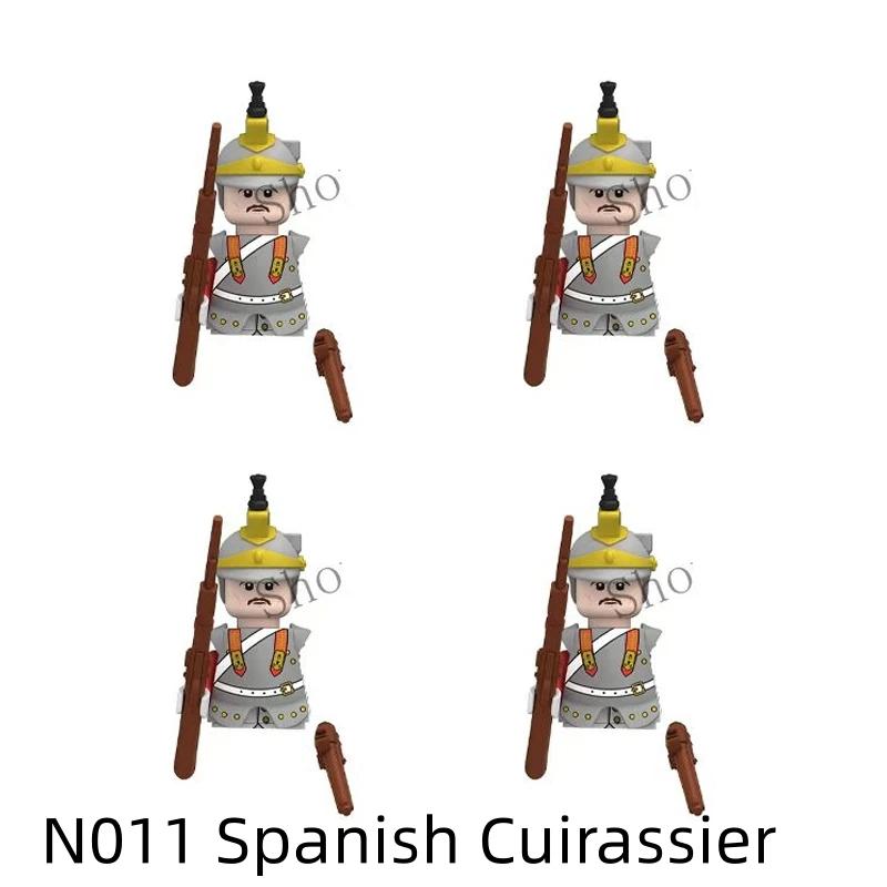 Napoleonische Kriege Militärsoldaten Bausteine WW2 Britisch Frankreich Füsiliere Gewehre Russisch Preußen Fußgarde Steine Kinderspielzeug