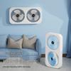2026 Mini USB Rechargeable Wall-Mounted and Desktop Fan for Dorms and Homes