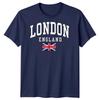 London England United Kingdom Travel Unisexs TShirt Union Jack Flag