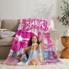 Sinaer E-Emilia Mernes Mp3 Throw Soft Flannel Throw Summer Blanket Lightweight Cozy Nap Blanket for Sofa Bed Travel
