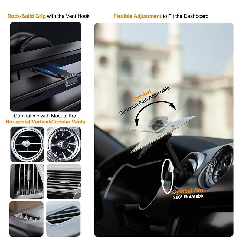 Creative Car Crash Cymbal Car Mounted Percussion Cymbal Decoration Air Vent Car Cymbal Easy To Install Make Driving More Fun Car Accessories