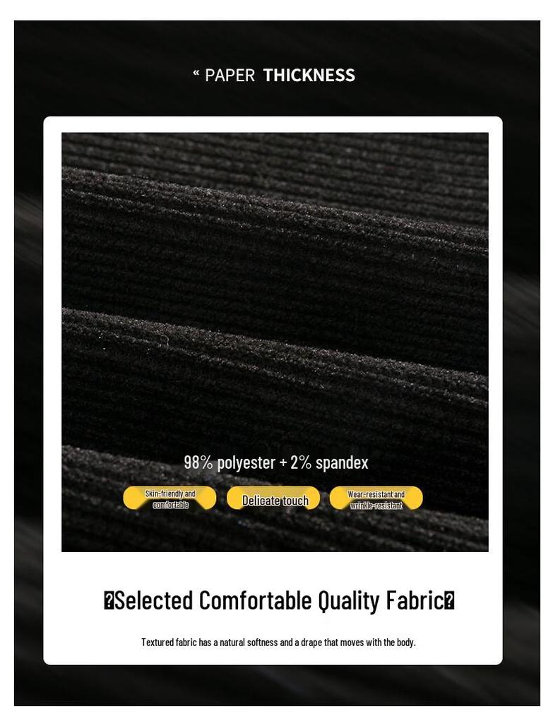 Foss Phil Men's Corduroy Loose-Fit Wide-Leg Straight Casual Pants