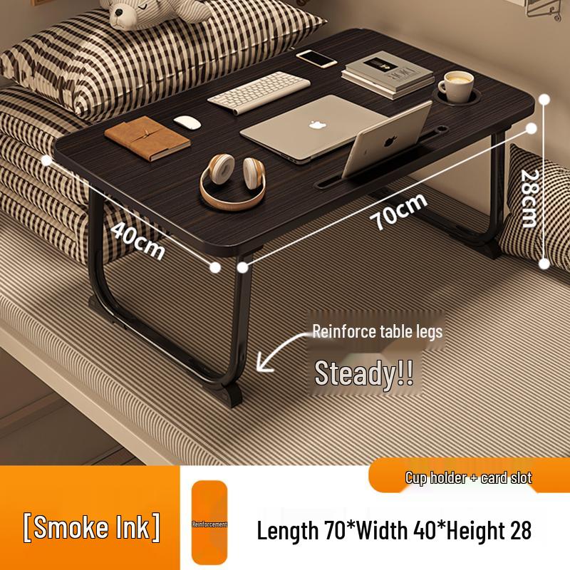 Folding Bedside Laptop Desk: Bay Window & Dorm Use