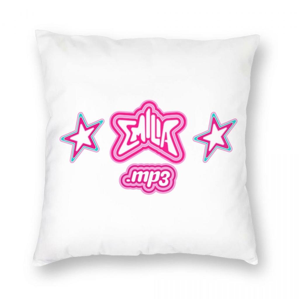 Emilia Mernes MP3 Kissenbezug Doppelseitiger Druck Polyester Kissenbezug Dekor Kissenbezug für Sofakissen Zuhause Quadratisch 45*45cm