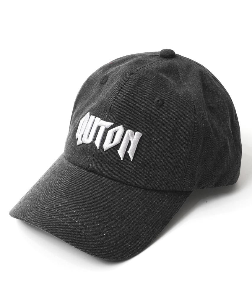 QUTON Fade Bold Logo Ball Cap_Gray
