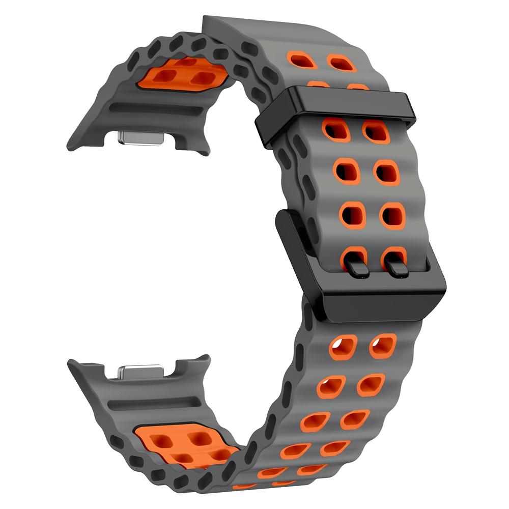 Silicone Marine Band For Samsung Galaxy Watch 8 Classic 46mm Sports Strap For Samsung Watch 8 44mm 40mm Bracelet Watchbands