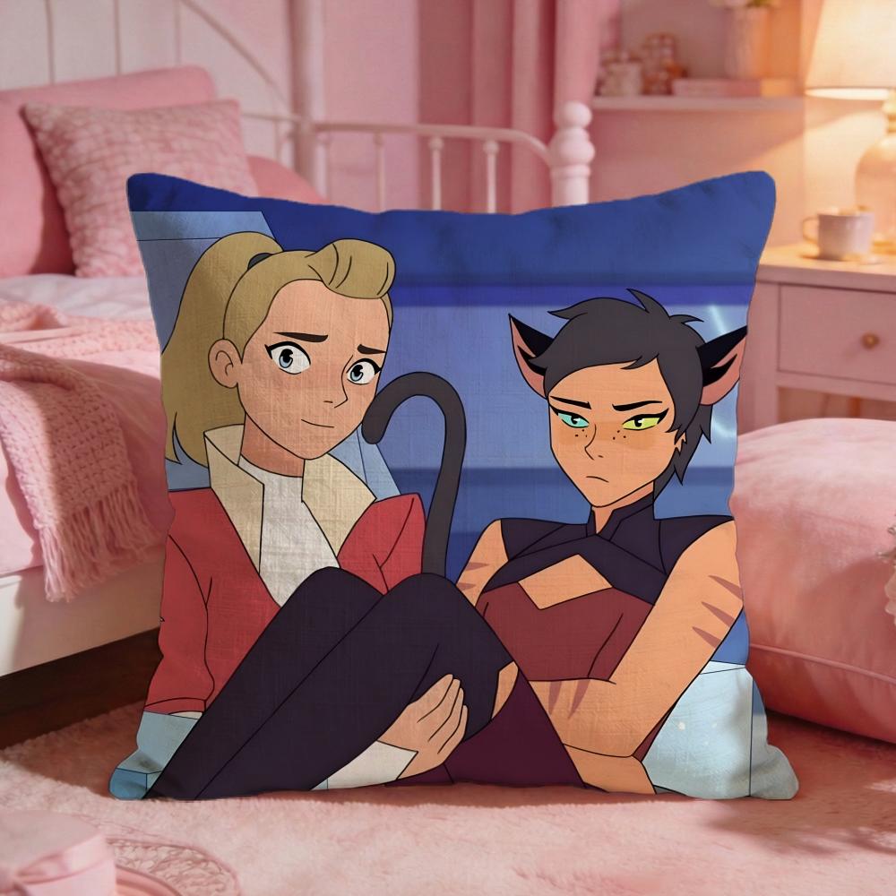 anime Princesses of Power Cushion Cover Premium Comfort Reversible Pillow Cove Two in One Design for Any Room Car Interior