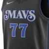 Nike Fan Edition 23-24 Season Luka Dončić Mavericks No. 77 Letter And Number Print Casual Sleeveless Basketball Vest Unisex Tops Black DX8499-010