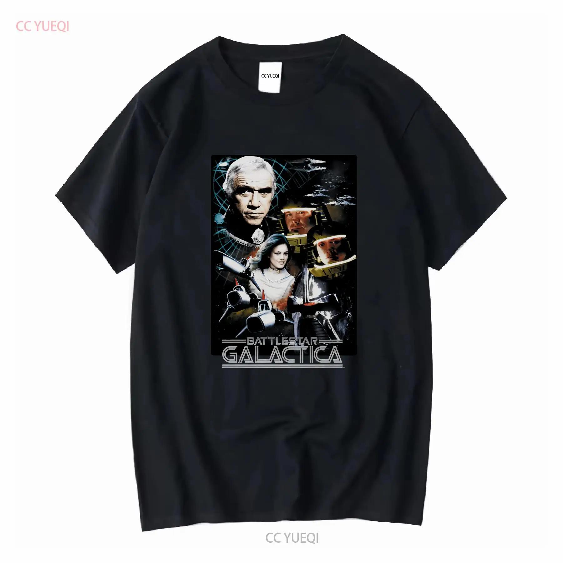 Battlestar Galactica 1978 35Th Anniversary Collage Kid s T Shirt vintage Washed Casual Breathable graphic Soft fashion S разноцветный
