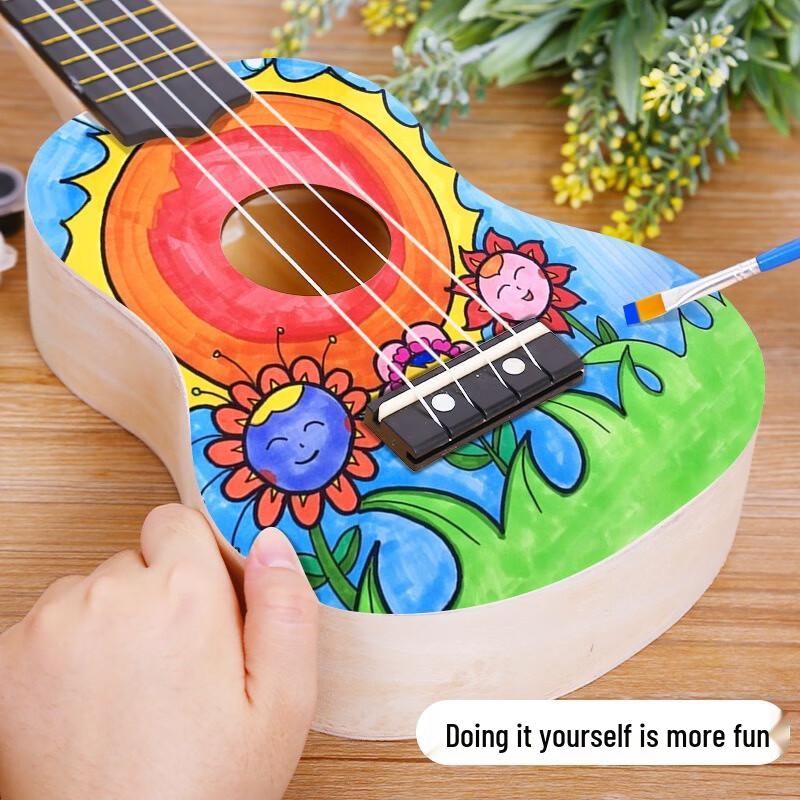 B.Y.K DIY Wooden Ukulele Painting Kit