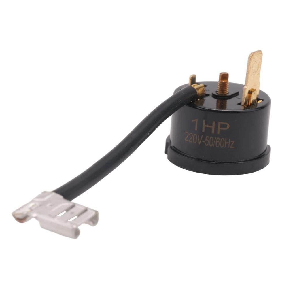 BHBL Plastic Compressor Thermal Overload Protector for 1HP Air Conditioner with Wire Black